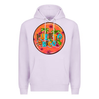 Lilac puerto rico coasters Premium Hoodie - AdoDesignShop