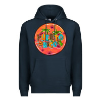 Navy puerto rico coasters Premium Hoodie - AdoDesignShop