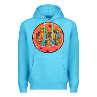 Ocean Blue puerto rico coasters Premium Hoodie - AdoDesignShop
