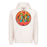 Pale Pink puerto rico coasters Premium Hoodie - AdoDesignShop