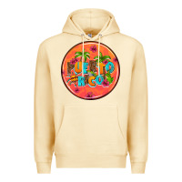 Pina Colada puerto rico coasters Premium Hoodie - AdoDesignShop