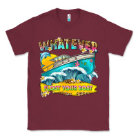 Burgundy whatever float your boat Classic Tee - texasbilliewilder