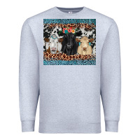 Heather Grey black angus Simmental charolais Premium Sweatshirt - JahusDesignShop