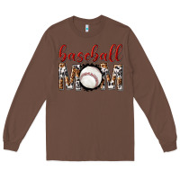 Chestnut baseball mom Long Sleeve Tee - texasbilliewilder