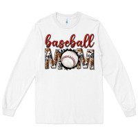 White baseball mom Long Sleeve Tee - texasbilliewilder