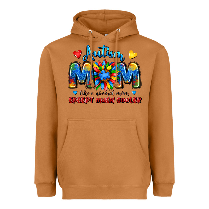 Autism Mom Like A Normal Mom Except Much Cooler Heavyweight Hoodie by JahusDesignShop | Teevron