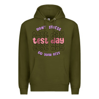 Army Green dont stress test day do your best Premium Hoodie - MaliasSmallBusiness