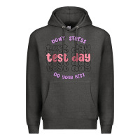 Charcoal Heather dont stress test day do your best Premium Hoodie - MaliasSmallBusiness