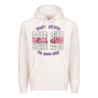 Pale Pink dont stress test day do your best Premium Hoodie - MaliasSmallBusiness