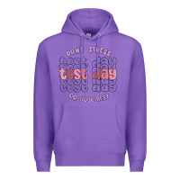 Purple dont stress test day do your best Premium Hoodie - MaliasSmallBusiness
