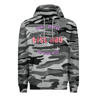 Slate Camo dont stress test day do your best Premium Hoodie - MaliasSmallBusiness