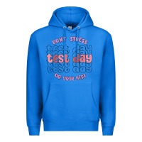True Royal dont stress test day do your best Premium Hoodie - MaliasSmallBusiness
