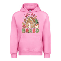 Fuchsia Pink let's get baked Urban Hoodie - MaliasSmallBusiness