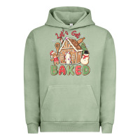 Pigment Oil Green let's get baked Urban Hoodie - MaliasSmallBusiness