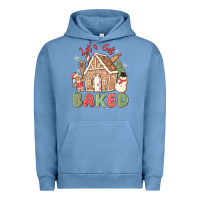 Pigment Pebble Blue let's get baked Urban Hoodie - MaliasSmallBusiness