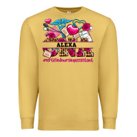 Antique Gold costom name valentines day cna certified nursing Premium Sweatshirt - AdoDesignShop