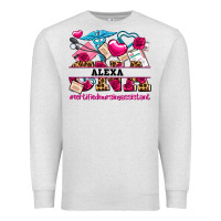 Oatmeal Heather costom name valentines day cna certified nursing Premium Sweatshirt - AdoDesignShop
