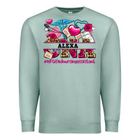 Seafoam costom name valentines day cna certified nursing Premium Sweatshirt - AdoDesignShop