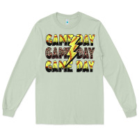 Matcha game day game day softball lightning bolt Long Sleeve Tee - Zillion Design Studio
