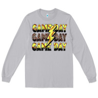 Moon Dust game day game day softball lightning bolt Long Sleeve Tee - Zillion Design Studio