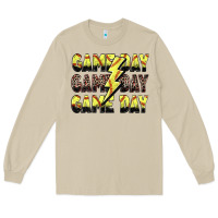 Mushroom game day game day softball lightning bolt Long Sleeve Tee - Zillion Design Studio