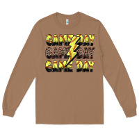 Toasted Coconut game day game day softball lightning bolt Long Sleeve Tee - Zillion Design Studio