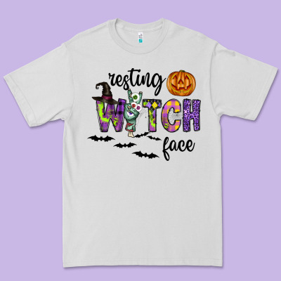 Resting Witch Face Premium Tee Designed By Cowhidedigitalart