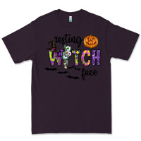 Plum Resting Witch Face Premium Tee - CowhideDigitalArt