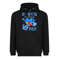 Black in april we wear blue Heavyweight Hoodie - JahusDesignShop