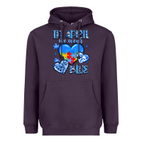 Plum in april we wear blue Heavyweight Hoodie - JahusDesignShop