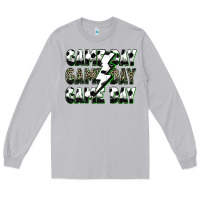Moon Dust game day game day soccer lightning bolt Long Sleeve Tee - Zillion Design Studio