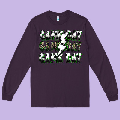 Game Day Game Day Soccer Lightning Bolt Long Sleeve Tee Designed By Zillion Design Studio