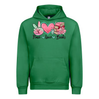 Emerald peace love books Urban Hoodie - MaliasSmallBusiness