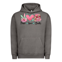 Pigment Tornado peace love books Urban Hoodie - MaliasSmallBusiness