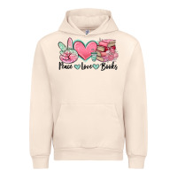 Sandshell peace love books Urban Hoodie - MaliasSmallBusiness