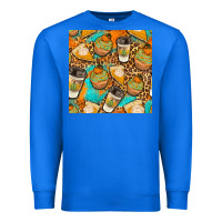 True Royal autumn cupcakes seamless pattern Premium Sweatshirt - BundleAndBundleShop