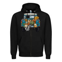 Black pumpkin truck Zipper Hoodie - RanaPortraitStore
