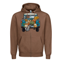 Chestnut pumpkin truck Zipper Hoodie - RanaPortraitStore