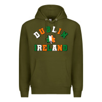 Army Green dublİn ireland Premium Hoodie - MaliasSmallBusiness