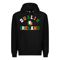 Black dublİn ireland Premium Hoodie - MaliasSmallBusiness