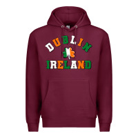 Burgundy dublİn ireland Premium Hoodie - MaliasSmallBusiness