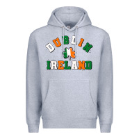 Heather Grey dublİn ireland Premium Hoodie - MaliasSmallBusiness