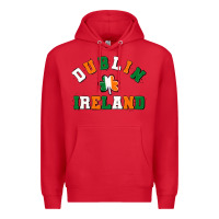 Red dublİn ireland Premium Hoodie - MaliasSmallBusiness