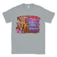 Heather Grey sorry ladies my heart belongs to mommy highland cow and calf Classic Tee - RanaPortraitStore