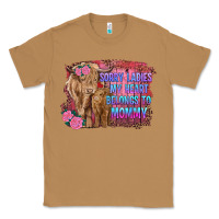 Toasted Coconut sorry ladies my heart belongs to mommy highland cow and calf Classic Tee - RanaPortraitStore