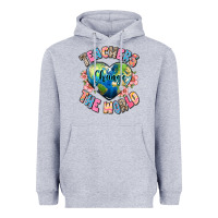 Heather Grey teachers change the world Heavyweight Hoodie - JahusDesignShop