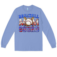 Colony Blue baseball mom squad Long Sleeve Tee - texasbilliewilder