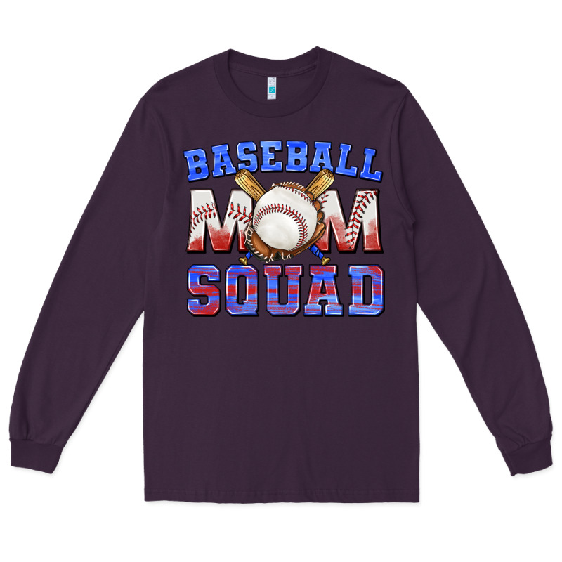 Baseball Mom Squad Long Sleeve Tee by texasbilliewilder | Teevron