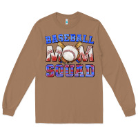 Toasted Coconut baseball mom squad Long Sleeve Tee - texasbilliewilder