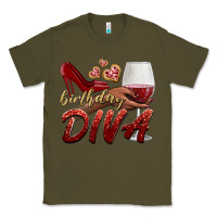 Army Green birthday diva Classic Tee - BundleAndBundleShop